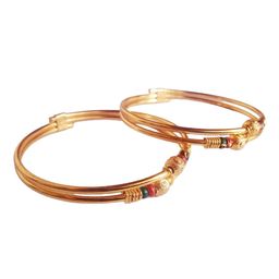 BAESD Infant Gold-Plated Beaded Bangles-9