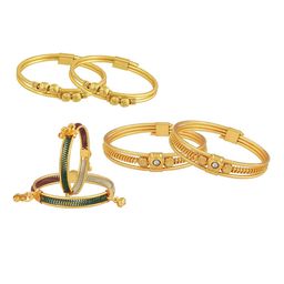 BAESD Kids Set Of 6 Gold-Plated Bangles-59