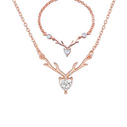 Mahi Rose Gold Plated CZ Studded Jewellery Set-image-26