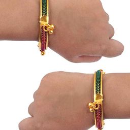 BAESD Set Of 6 Gold-Plated Bangles image 3
