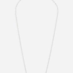 MINUTIAE Silver-Plated & White Crystal Studded Pendant Jewellery Set-image-42