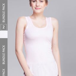 Dollar Missy Pack Of 2 Non-Padded Combed Cotton Slim-Fit Camisoles-image-59