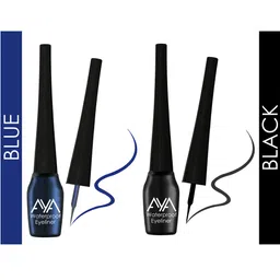 AYA Set Of 2 Black and Blue Waterproof Long Lasting Eyeliner-17