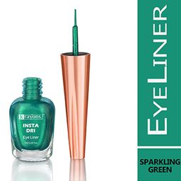 krayons Set of 2 Insta Dri Long-Lasting Sparkling Eyeliner 7ml each - Black 01 & Green 03 image 3