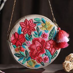 Priyaasi Embellished Structured Sling Bag-image-58
