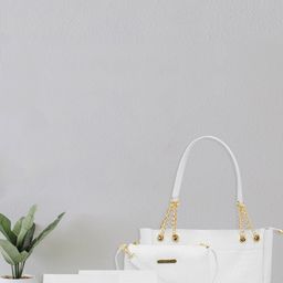 Bagsy Malone Set Of  4 Textured Vegan Leather Handbags-19