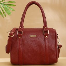 Teakwood Leathers Structured Handheld Bag-52