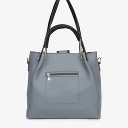 FARGO Set of 5 Leather Structured Satchel with Tasselled image 2