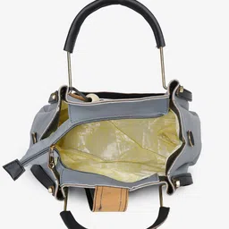FARGO Set of 5 Leather Structured Satchel with Tasselled image 3