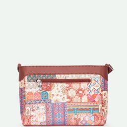ZOUK Kutch Gamthi Harmony Ethnic Motifs Printed Structured Sling Bag image 5