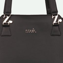 ZOUK Hooghly Nouveau Structured Vegan Leather Shoulder Bag-Up to 12 inch image 5