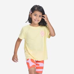 Girls Multisport Cotton T-Shirt Run 500 - Pale Yellow-image-6