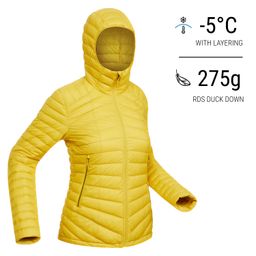 Women Trekking Down Jacket MT100 -5°C Yellow-image-61