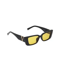 CRIBA Unisex Yellow Lens & Black Square Sunglasses with UV Protected Lens-14