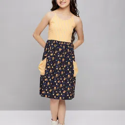 Stylo Bug Girls Striped A-Line Dress-image-49