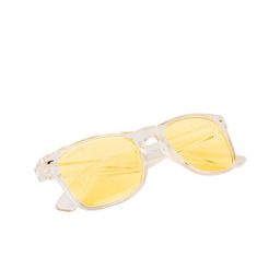 NuVew Unisex Yellow Lens & White Wayfarer Sunglasses - 16051-22-NW-82230-Yellow-15