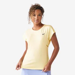 kuikma Women's Tennis Crew-Neck T-Shirt Dry - Yellow-picture-12