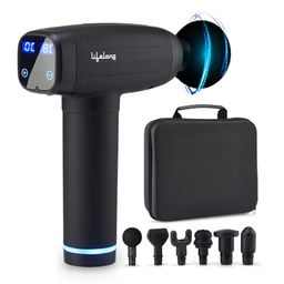 Lifelong Gun Massager _PIPE_ Percussion for Full Body Pain Relief _PIPE_ 6 Heads _PIPE_ LED Touch _PIPE_ 30 Speed Levels _PIPE_-27