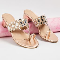 Melange by Lifestyle Embellished Block Heels-27