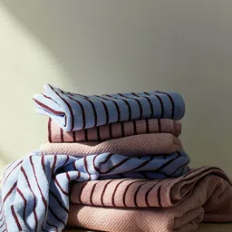 H&M Blue Striped Hand Towels-50