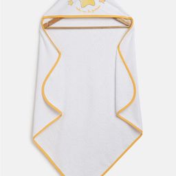 Chicco Kids White Yellow Printed 350 Gsm Cotton Bath Towels-image-11