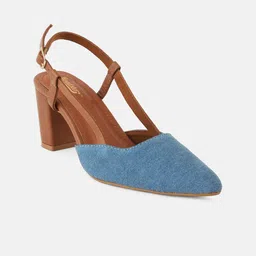 The Roadster Lifestyle Co Women Pointed Toe Block Heels-14