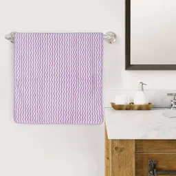 Style Shoes Lavender Printed Microfiber Bath Towels-9