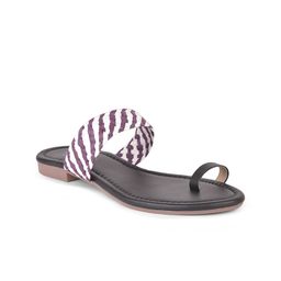 SALARIO Woven Design One Toe Flats-picture-24