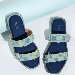 Inc 5 Women Printed Open Toe Flats with Tassels-5