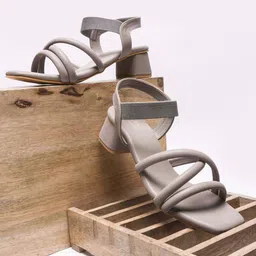 JM Looks Open Toe Block Sandals-4