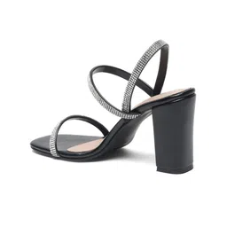 Bruno Manetti Textured PU Block Heels image 3