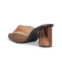 Monrow PU Block Open Toe Heels image 2