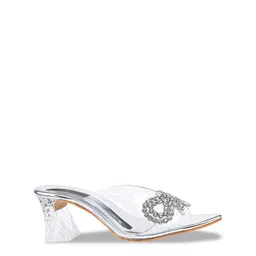 Try Me Embellished Party Open Toe Block Heels image 3