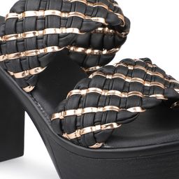 Inc 5 Textured Party Block Heels With Open Toe image 3