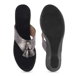 Try Me Textured Open Toe Block Heels image 5