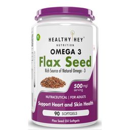 HealthyHey Nutrition Omega 3 Flaxseed Oil with Vitamin E,  90 softgels -23