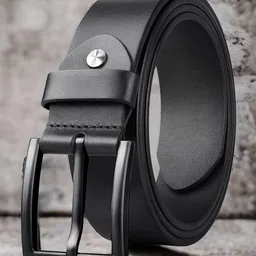 ZORO Men Black Leather Belt-picture-39