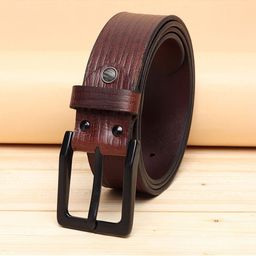 ZORO Men Brown Leather Belt-image-13