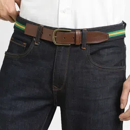 SIMON CARTER LONDON Men Textured Leather Belt-image-89