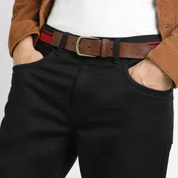 SIMON CARTER LONDON Men Textured Leather Belt-picture-14