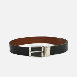 Louis Philippe Men Black & Brown Reversible Leather Belt-image-72