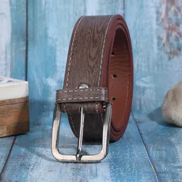 WINSOME DEAL Men Printed PU Formal Belt-image-82