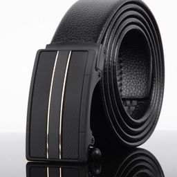 Mast & Harbour Men Black Textured Slim Belt-image-15