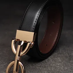 WINSOME DEAL Men Push Pin Textured Formal Belt-image-14