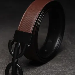WINSOME DEAL Men Push Pin Textured Formal Belt-image-84