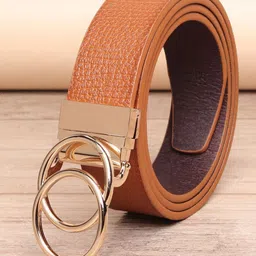 WINSOME DEAL Men Push Pin Textured Formal Belt-image-40