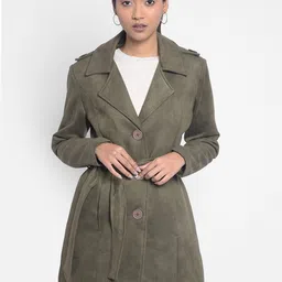 Crimsoune Club Notched Lapel Longline Overcoat With Belt-picture-42