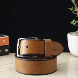 Alvaro Castagnino Men Textured Leather Belt-image-65