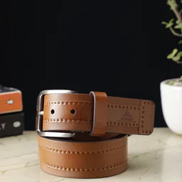 Alvaro Castagnino Men Textured Leather Belt-image-52