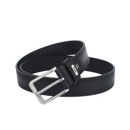 Flyer Men Black Textured Leather Formal Belt-image-61